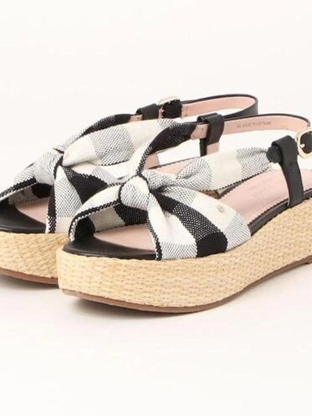 Kate Spade Betsy Sandals Plaid Gingham Women's Us 8.5 NWOB